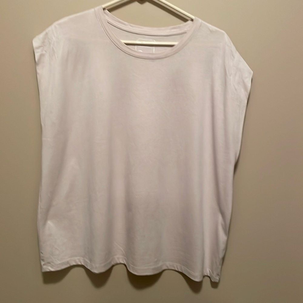 Cream sleeveless top